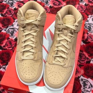 Nike Beige High-Top Men's Sneakers